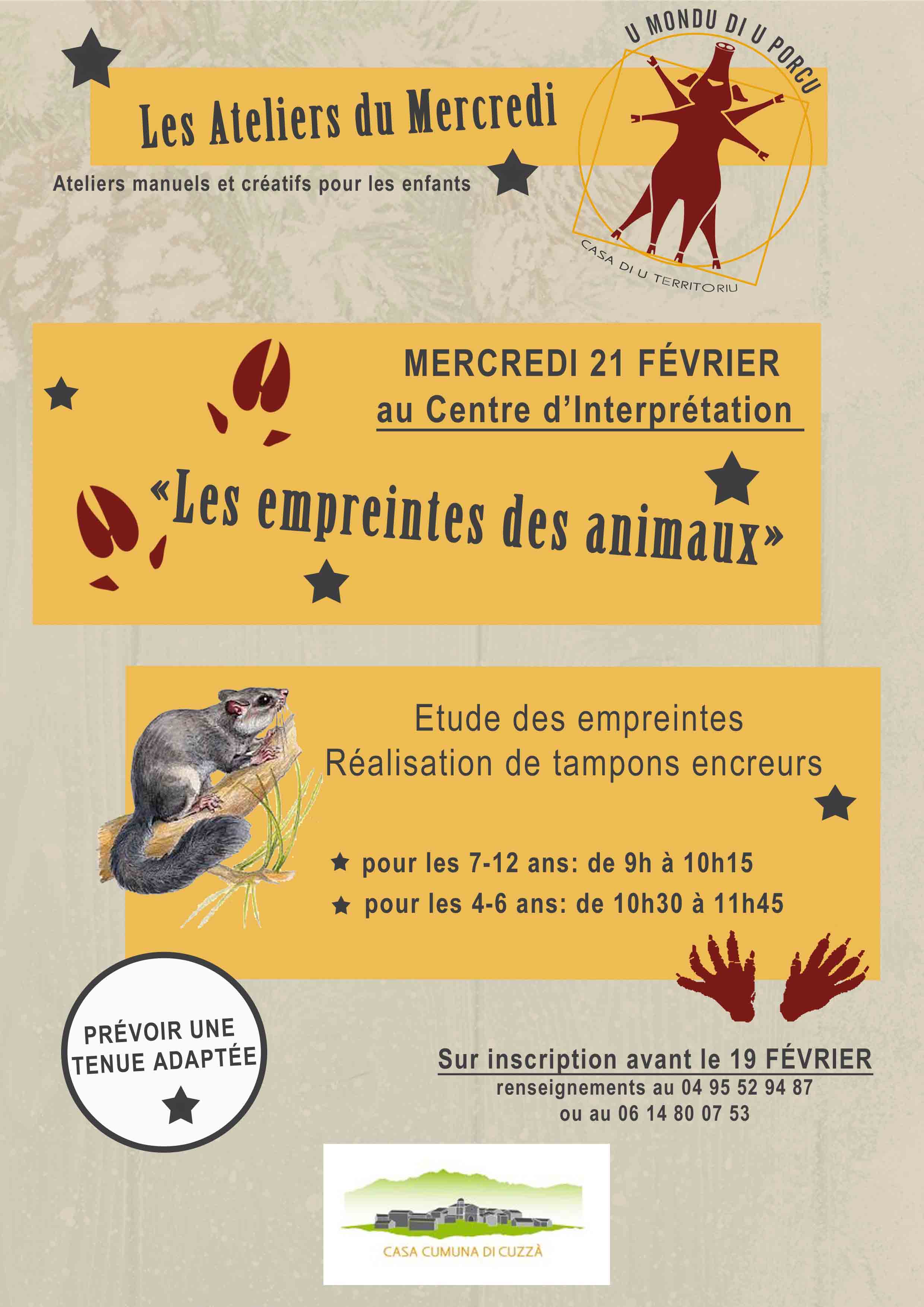 Connaître et reconnaître les empreintes des animaux